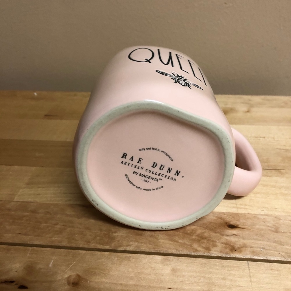 New Rae Dunn Pink “Queen Bee” Mug - Picture 2 of 2